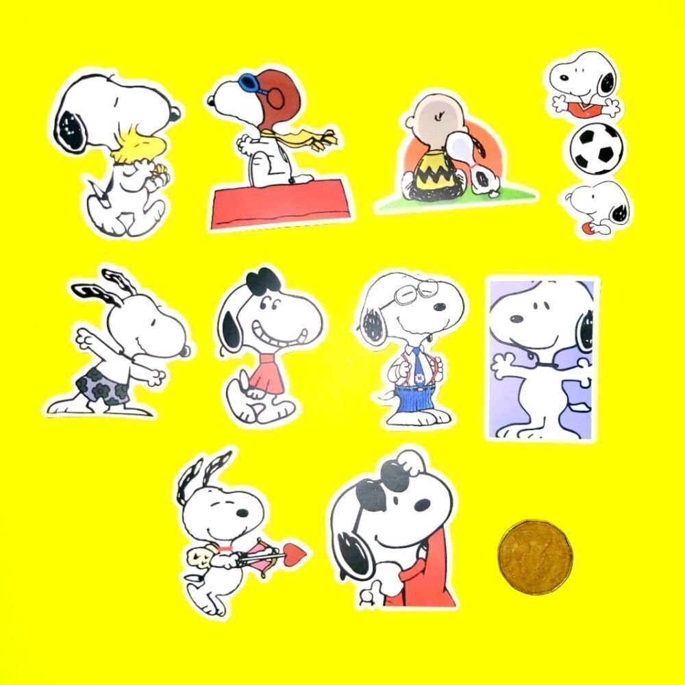 3/$20 Brand New 10x Snoopy Waterproof Stickers